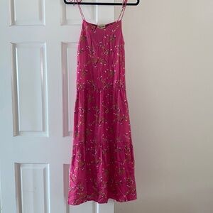 Playa Lucila Midi Dress Pink floral